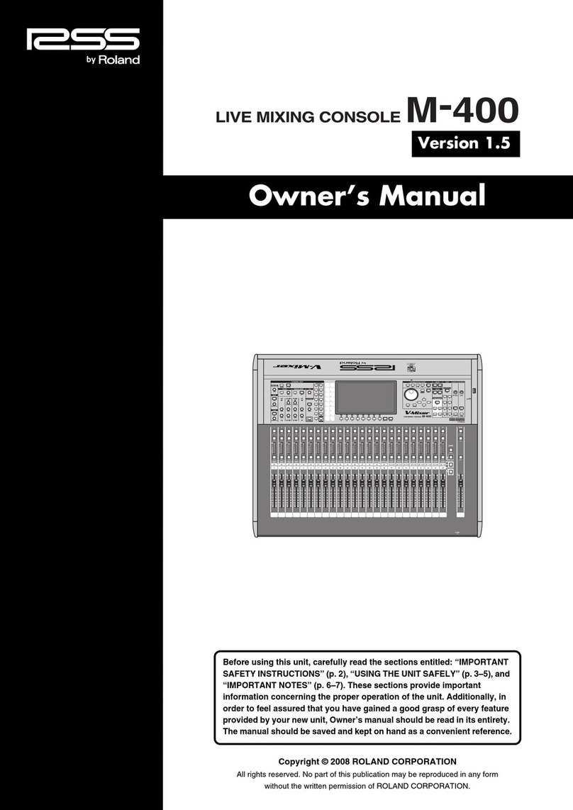 RSS M-400 Manual de usuario RSS M-400 Manual de usuario