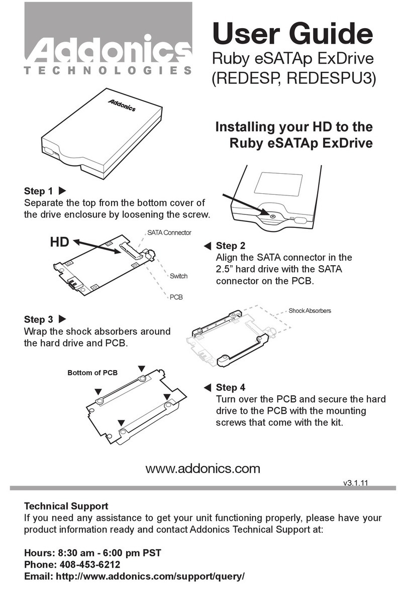 Addonics Technologies REDESP? REDESPU3 Manual de usuario