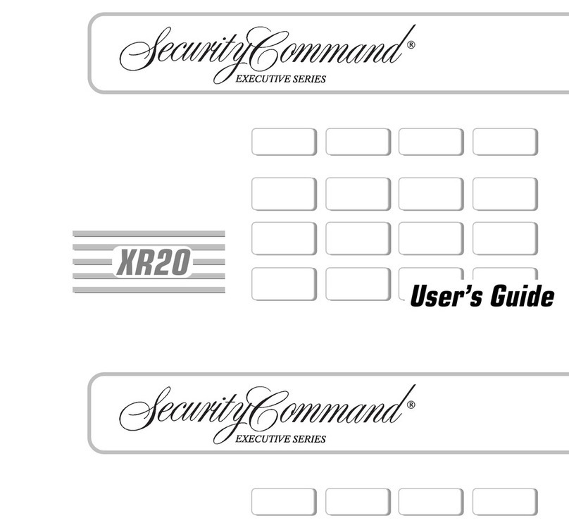 Security Command XR20 Executive Series Manual de usuario