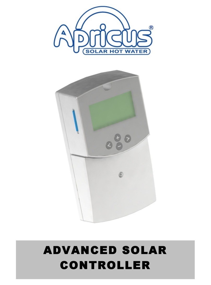Apricus Advanced solar controller Manual de usuario