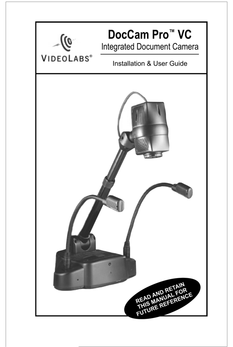 VideoLabs DocCam Pro VC Manual de operación