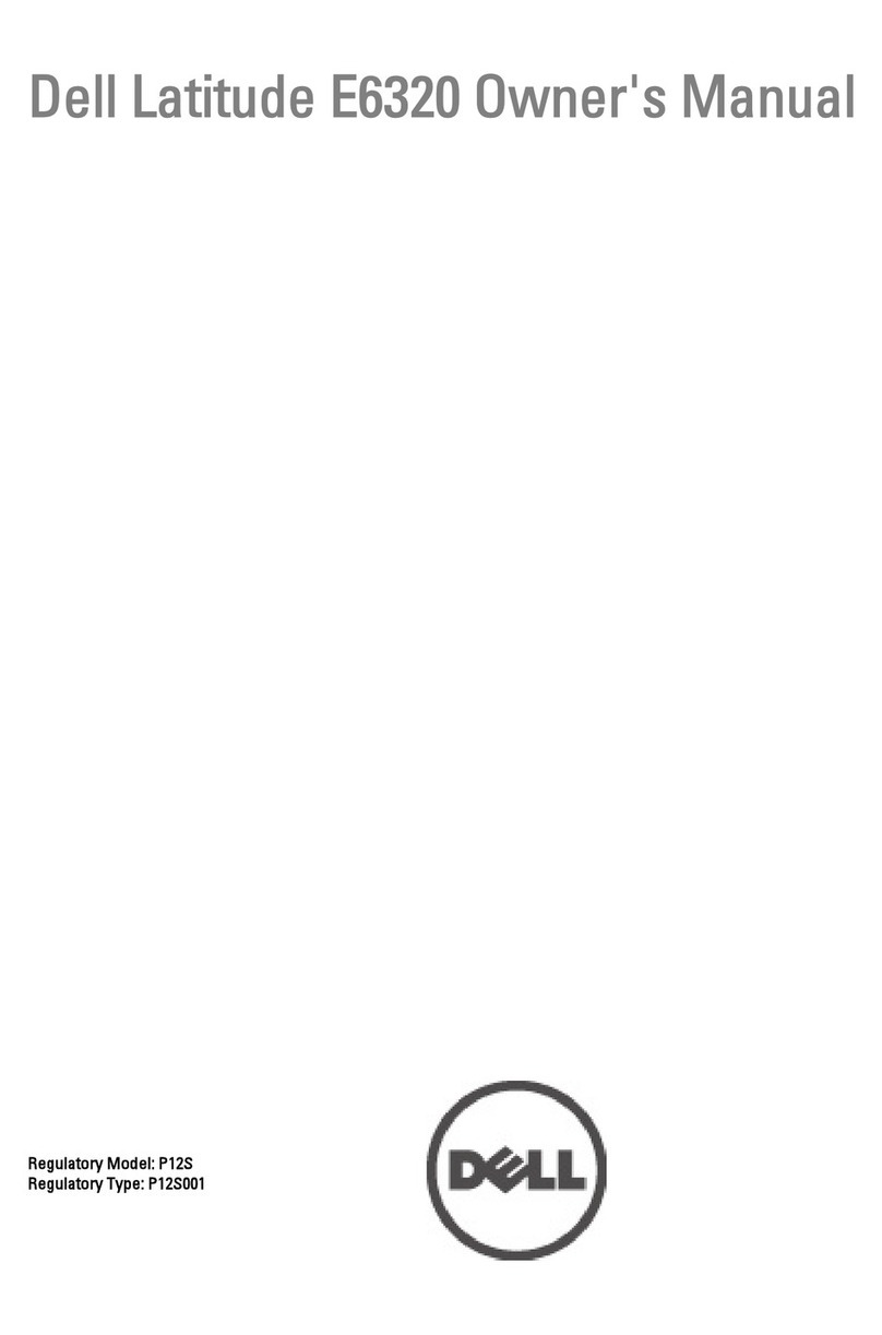 Dell Latitude E6320 Manual de usuario