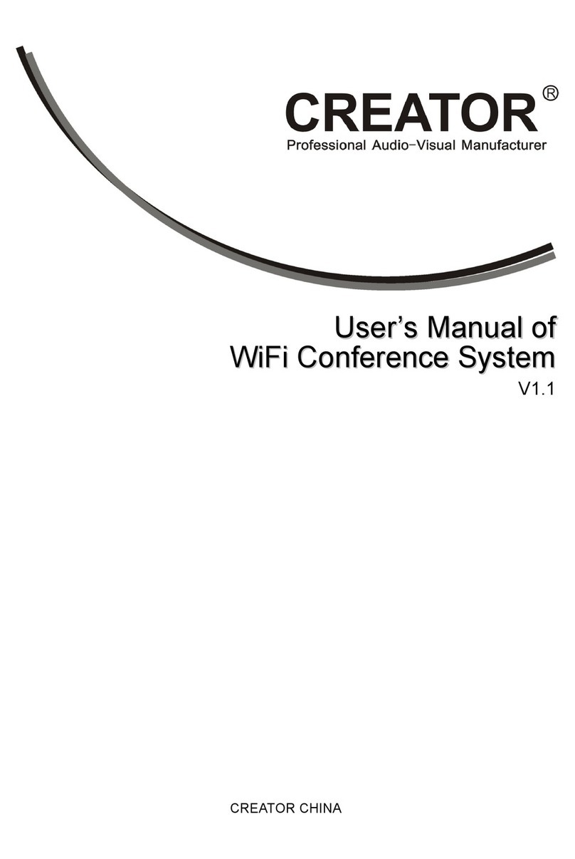 Creator Electronics WiFi Conference System Manual de usuario