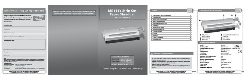 monolith MS 555s Manual de usuario