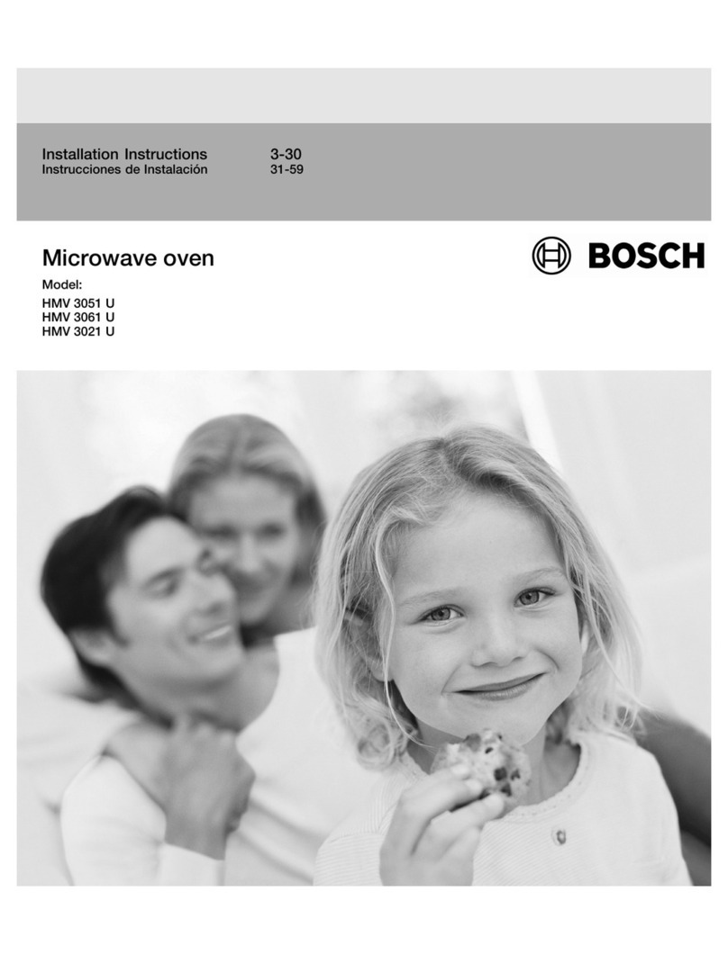 Bosch HMV3051U - 300 Series - Microwave Manual de usuario