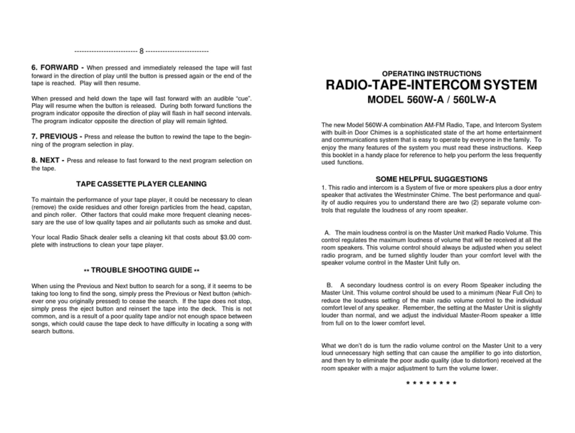 Audio Tech 560W-A Manual de usuario