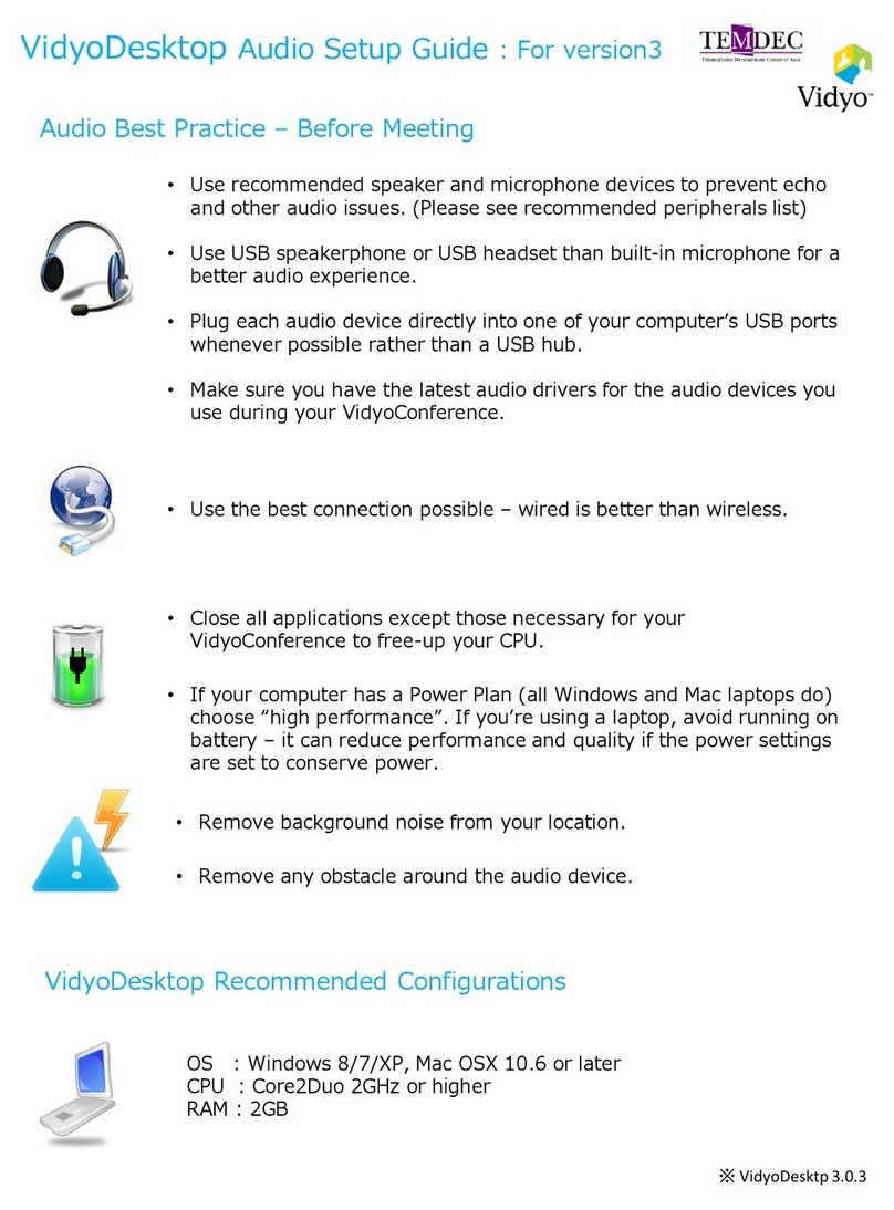 Vidyo VidyoDesktop Manual de usuario
