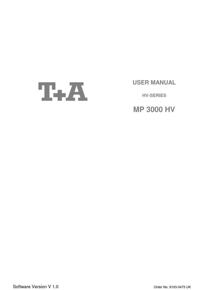 T+A MP 3000 HV Manual de usuario