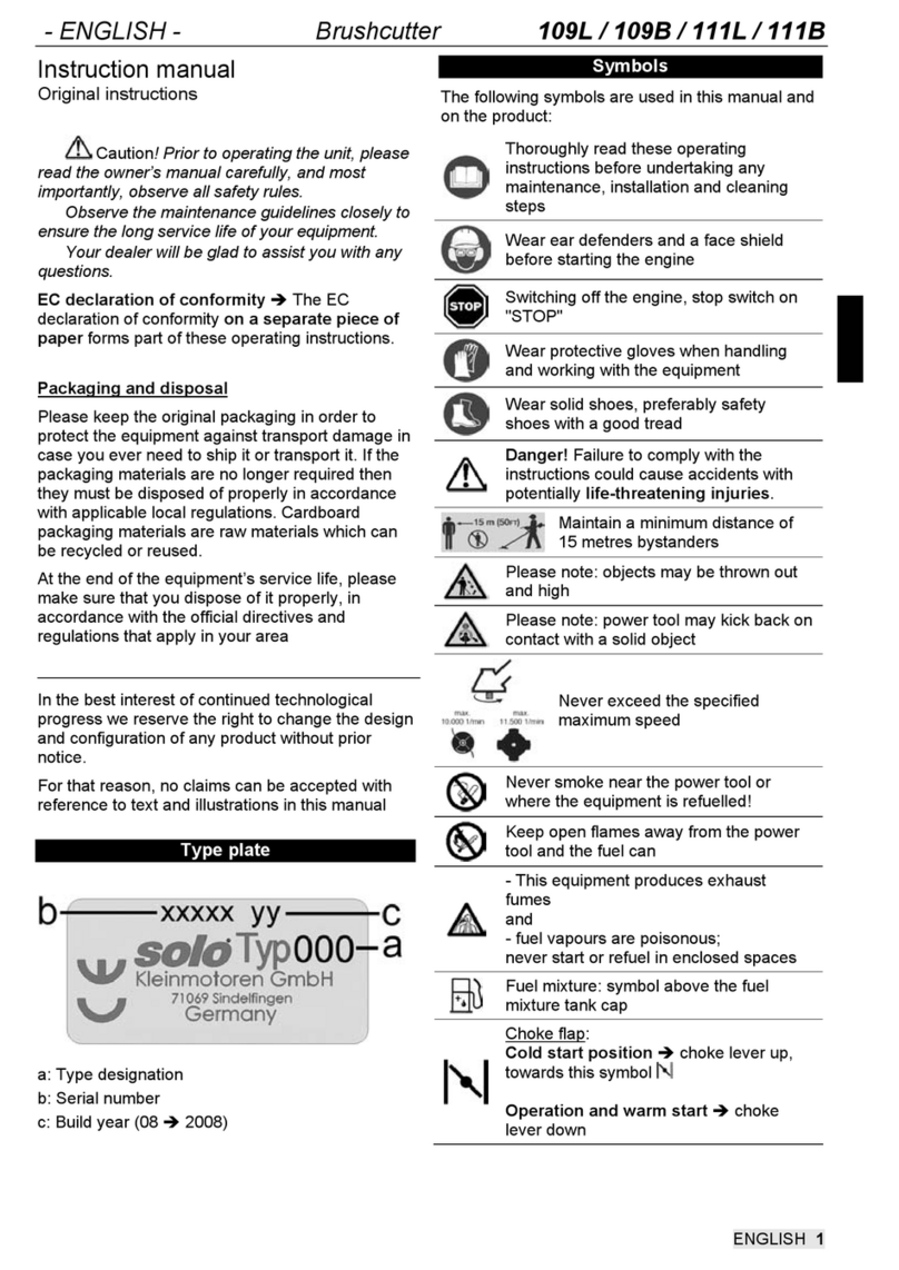 Solo 109L Manual de usuario