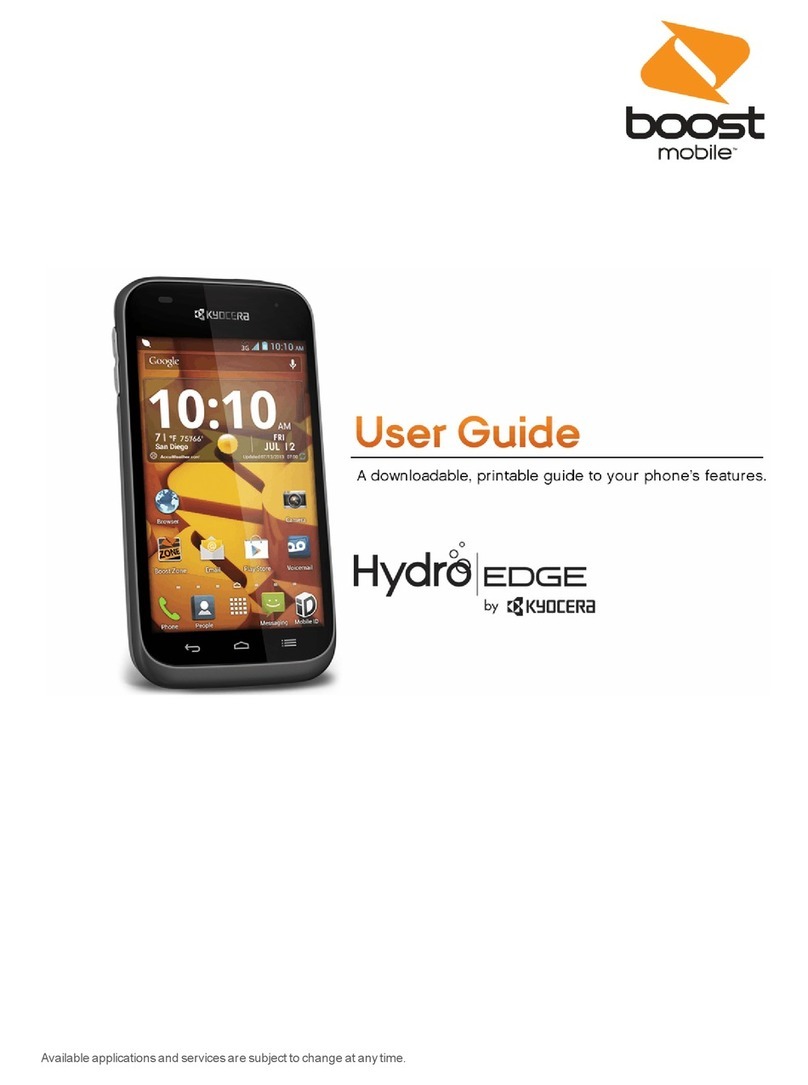 Kyocera Boost Hydro edge Manual de usuario