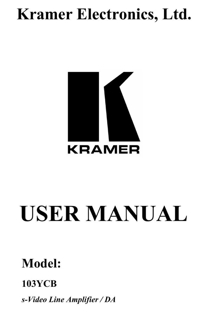 Kramer 103YCB Manual de usuario