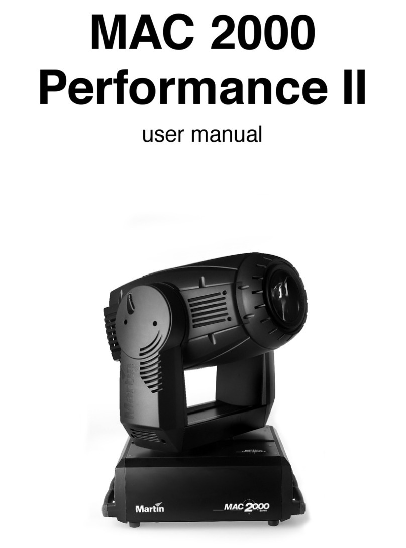 Martin Professional MAC 2000 Profile II Manual de usuario Martin Professional MAC 2000 Profile II Manual de usuario