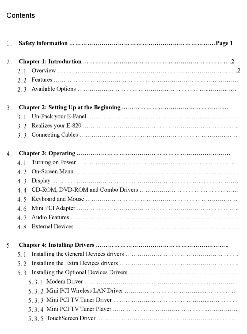 EPOS E-Panel E-820 Manual de usuario