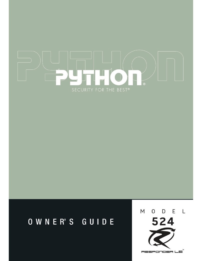 Python Responder LE 524 Manual de usuario