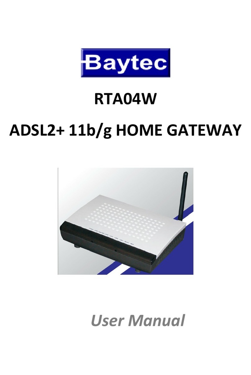 Baytec RTA04W Manual de usuario