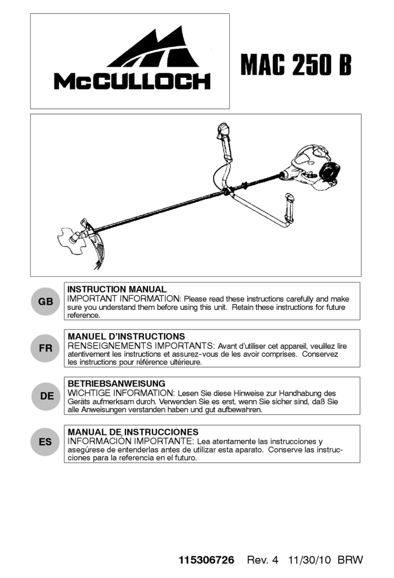 McCulloch MAC 250 B Manual de usuario