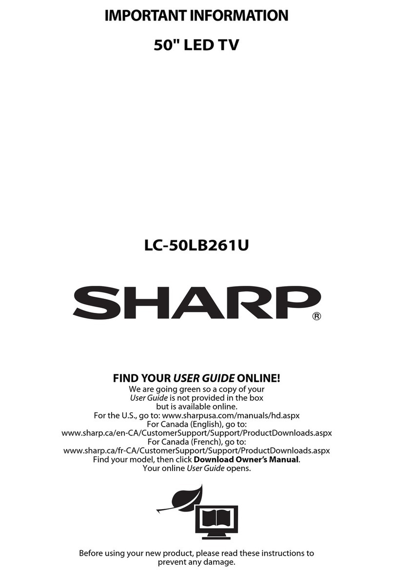 Sharp LC-50LB261U Manual de funcionamiento