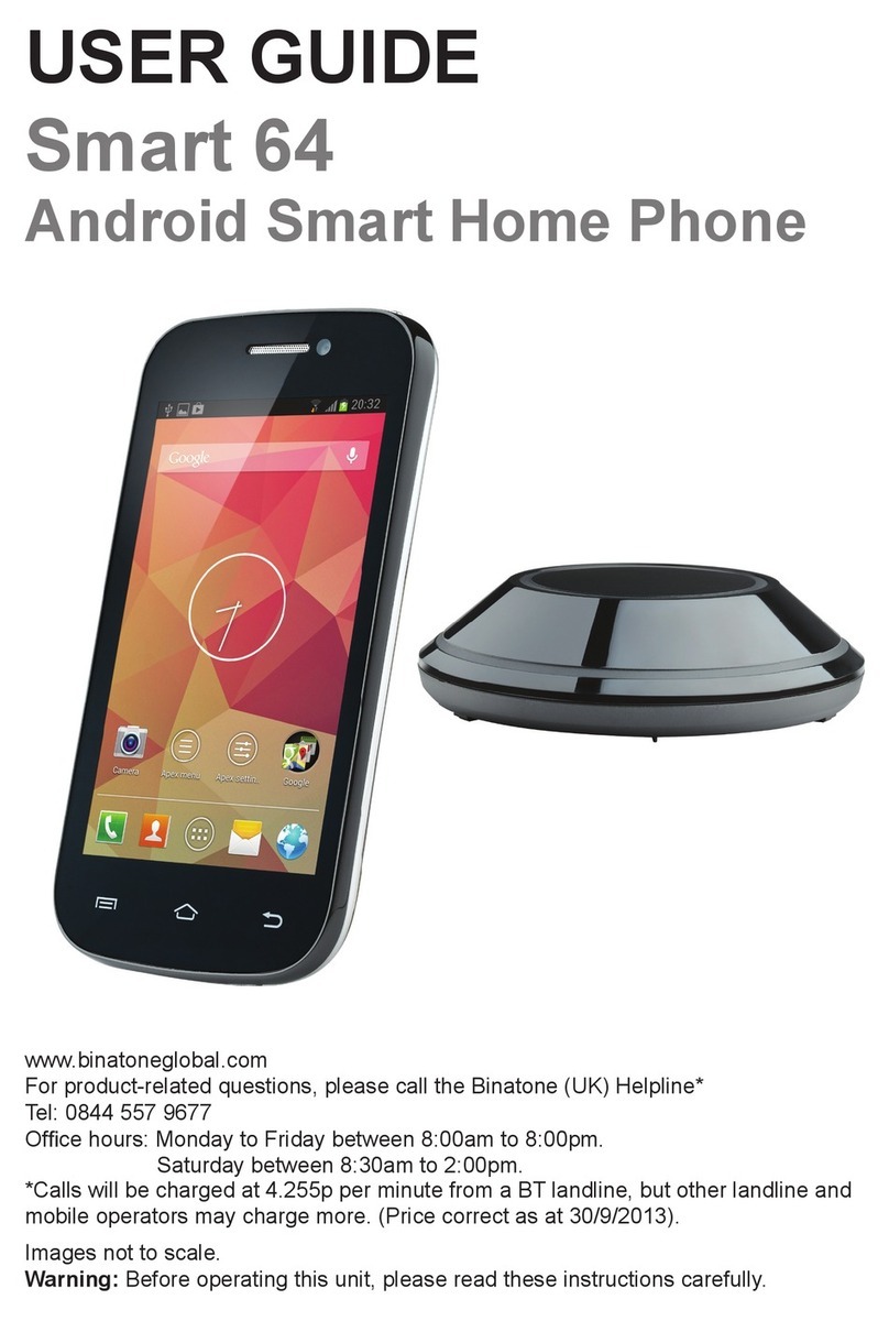 Binatone Smart 64 Manual de usuario Binatone Smart 64 Manual de usuario