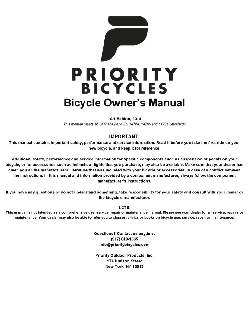 Priority Bicycle Manual de usuario