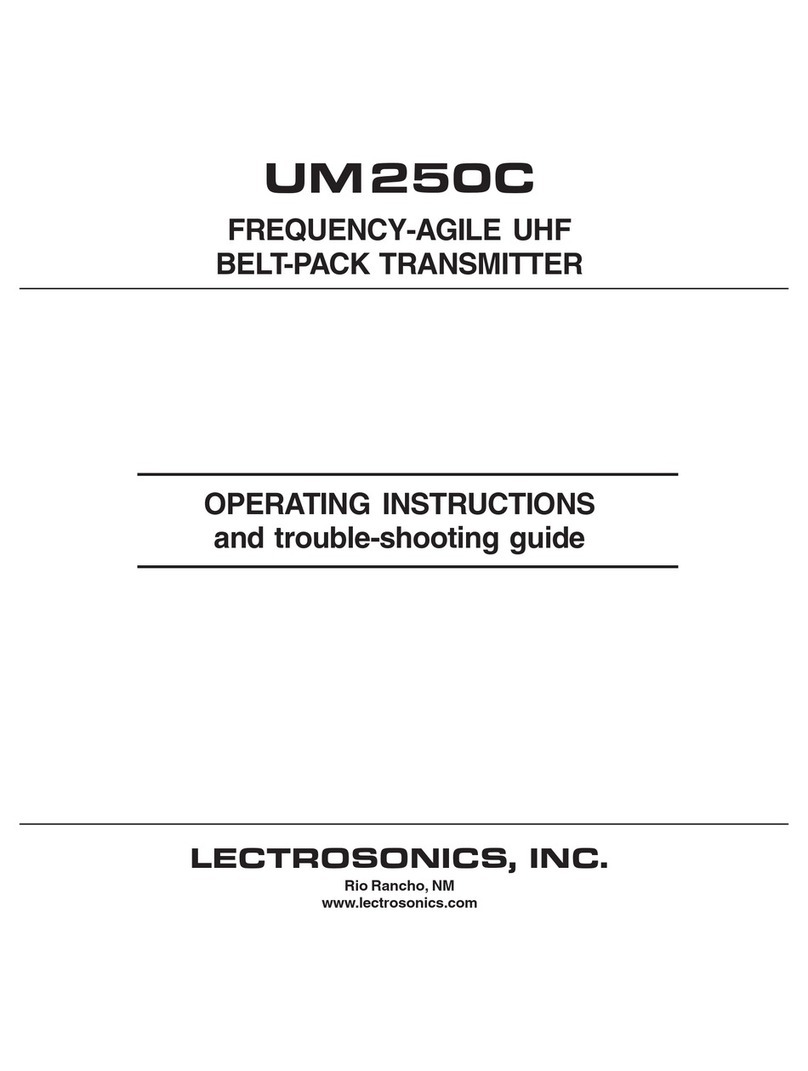 Lectrosonics UM250C Manual de usuario
