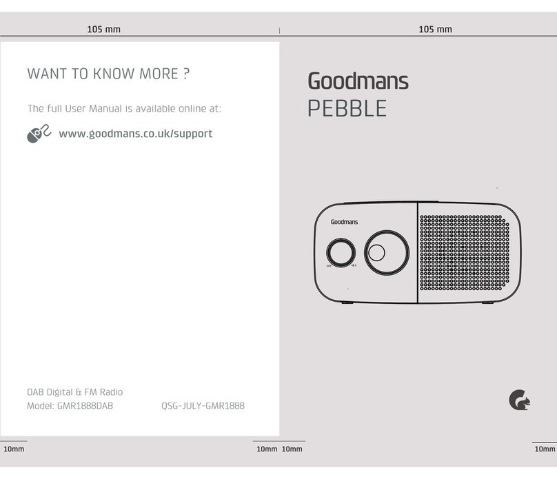 Goodmans PEBBLE v Manual de usuario