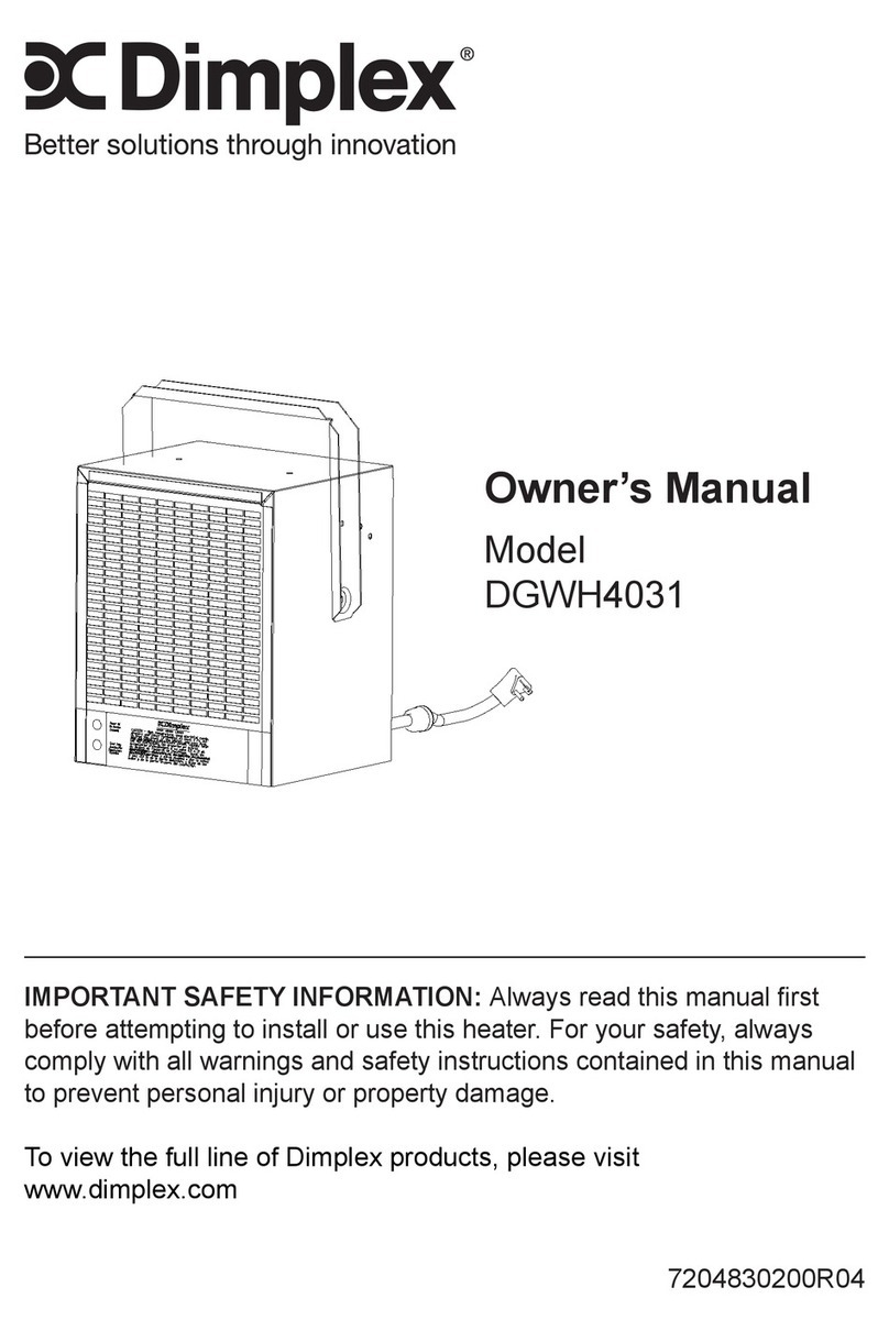 Dimplex DGWH4031 Manual de usuario