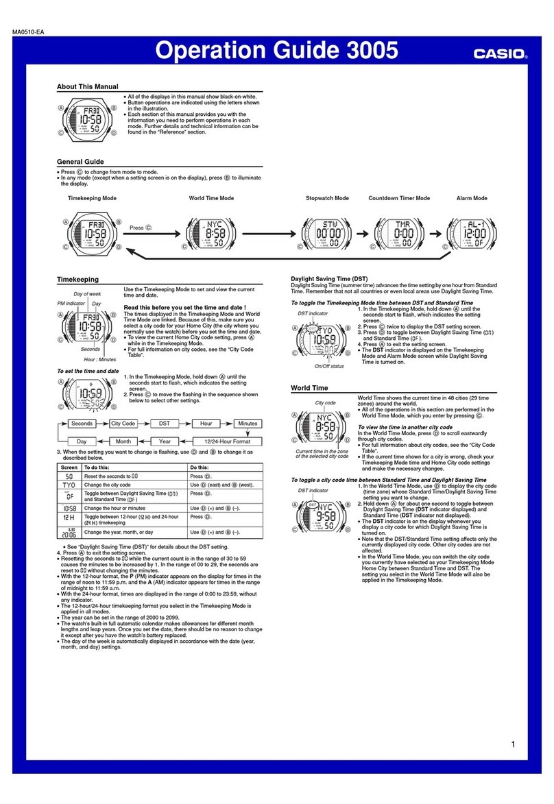 Casio 3005 Manual de usuario