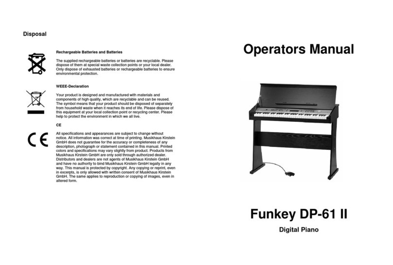 Funkey DP-61 II Manual de usuario Funkey DP-61 II Manual de usuario