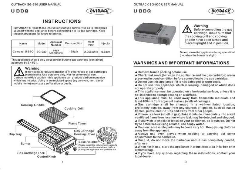 Outback SG-930 Manual de usuario