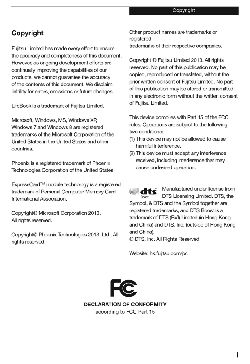 Fujitsu LIFEBOOK Notebook Manual de usuario