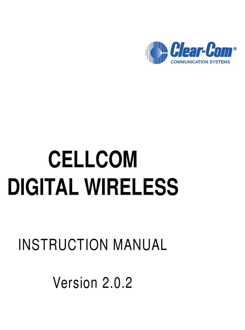 Clear-Com Cellcom Manual de usuario
