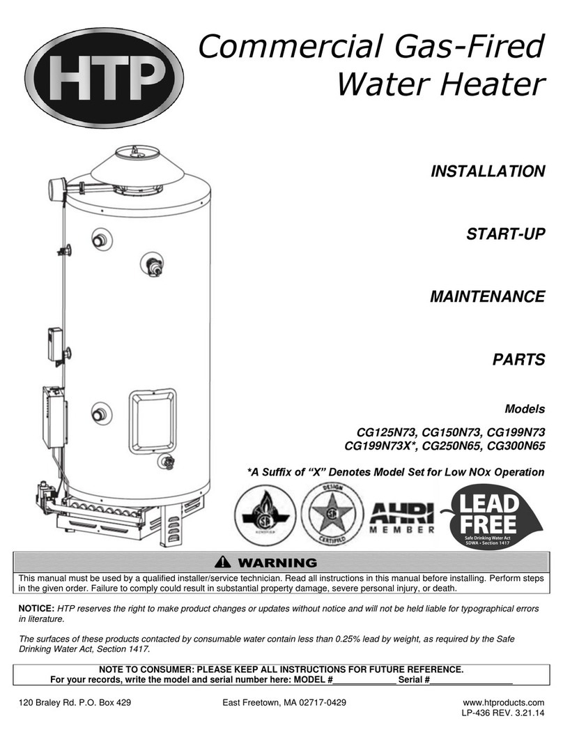 HTP CG125N73 Manual de instalación