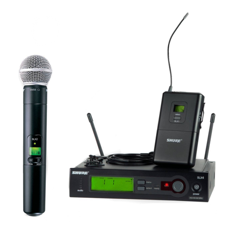Shure SLX Wireless System Manual de usuario