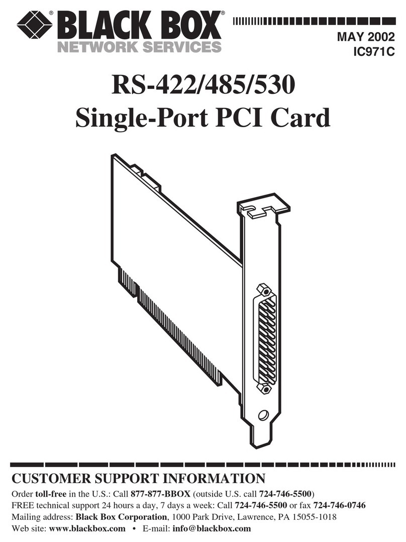 Black Box RS-422 Manual de usuario Black Box RS-422 Manual de usuario