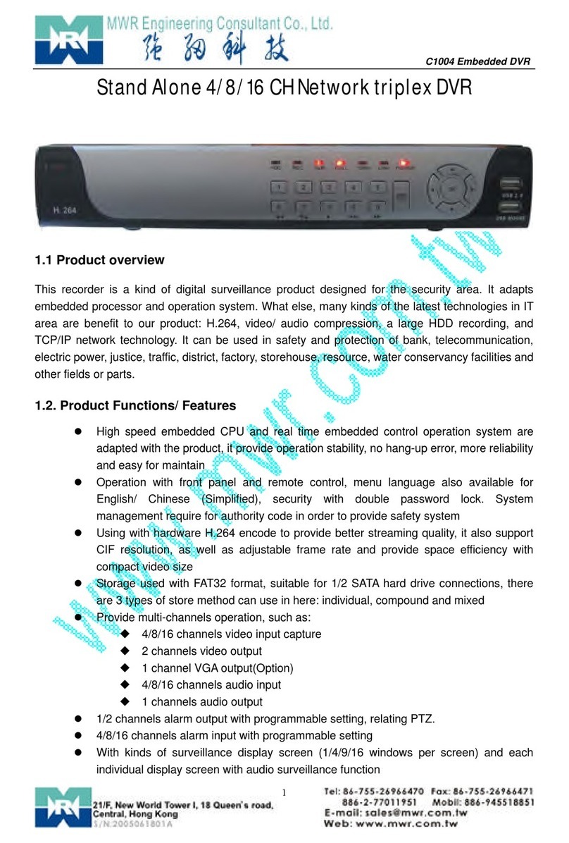 MWR C1004 Instrucciones de funcionamiento y seguridad