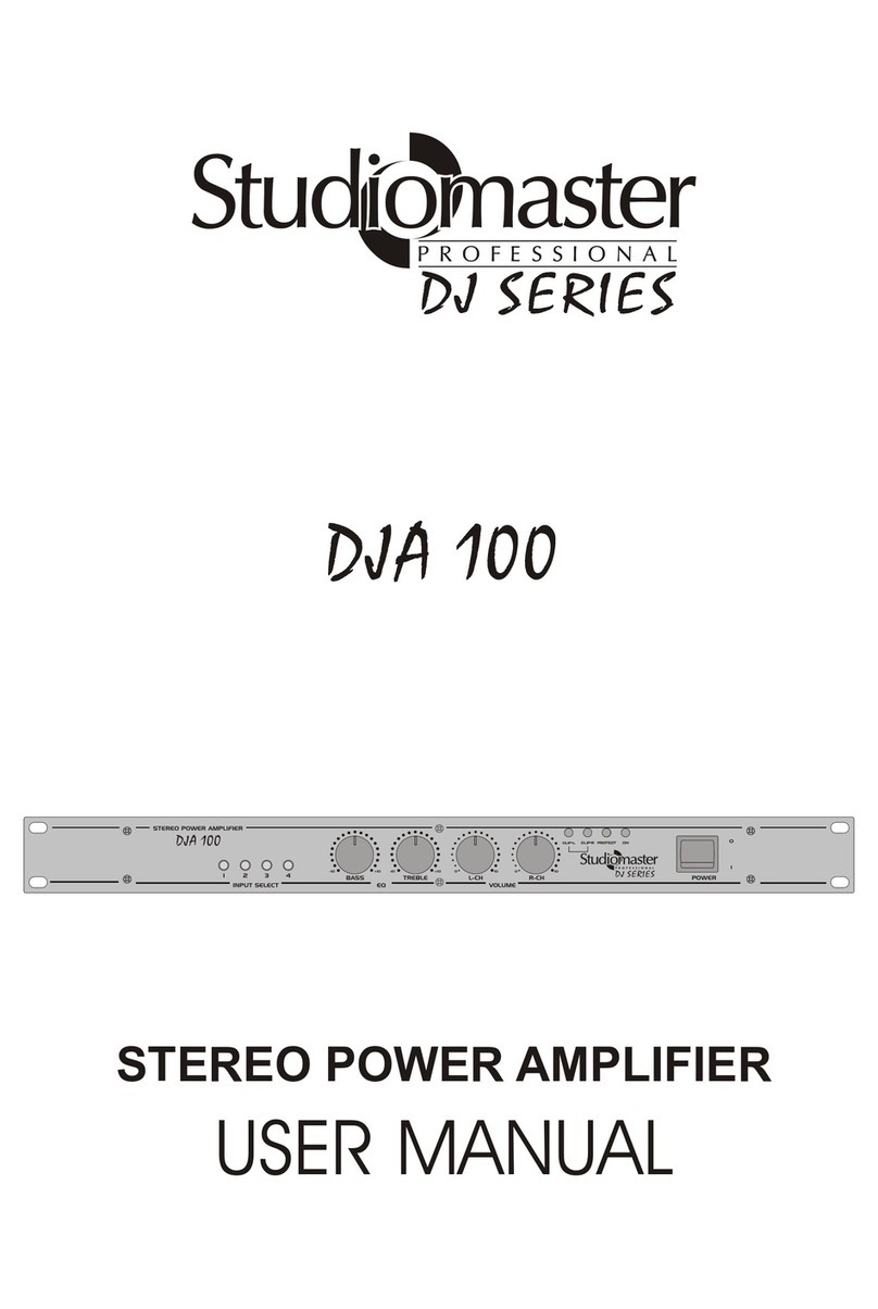 Studiomaster DJA 100 Manual de usuario Studiomaster DJA 100 Manual de usuario