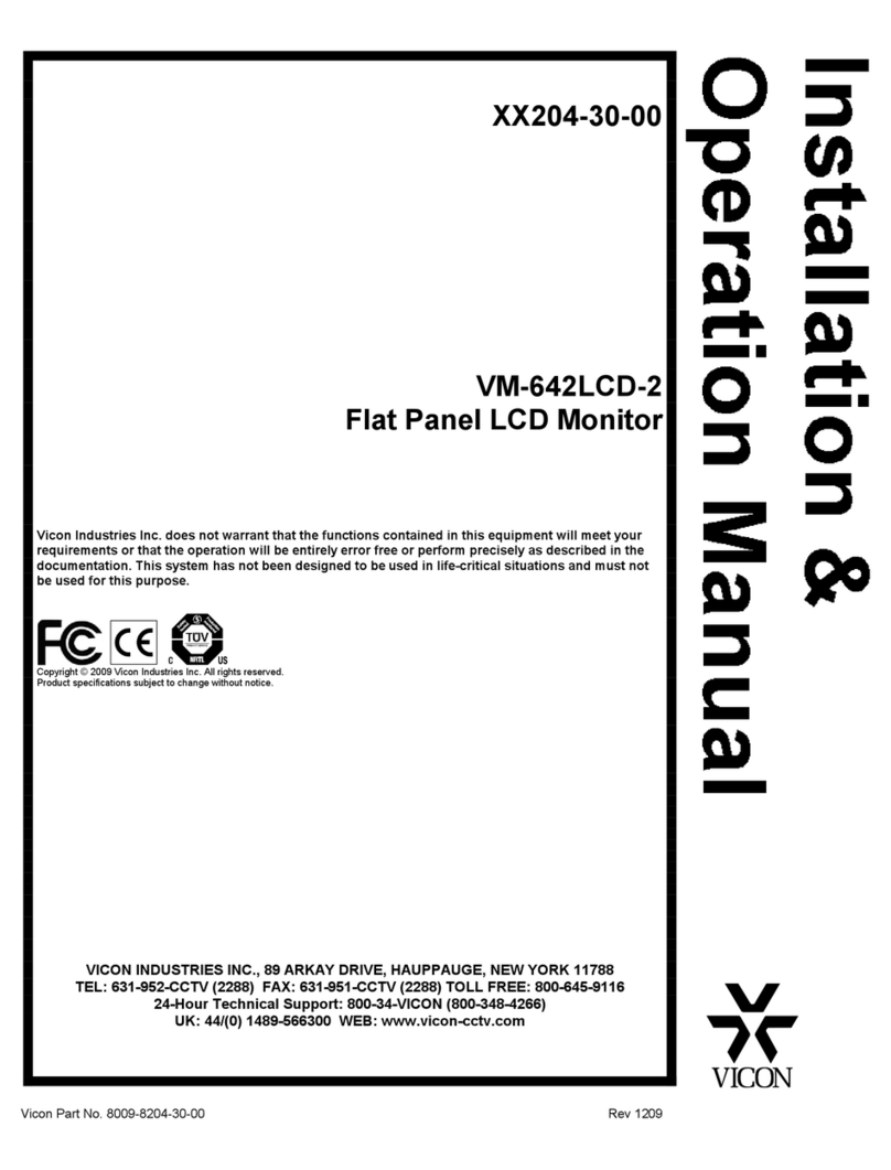 Vicon VM-642LCD-2 Manual de usuario