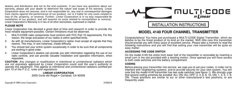 Multi-code 4140 Manual de usuario