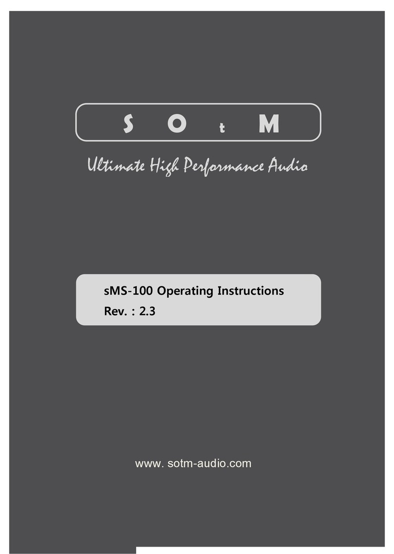 SOtM sMS-100 Manual de usuario