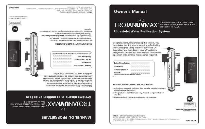 TrojanUVMax Pro10 Manual de usuario