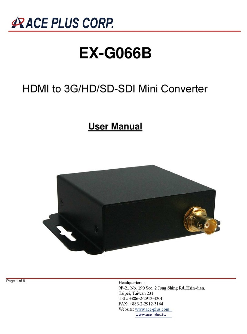 Ace Plus EX-G066B Manual de usuario Ace Plus EX-G066B Manual de usuario