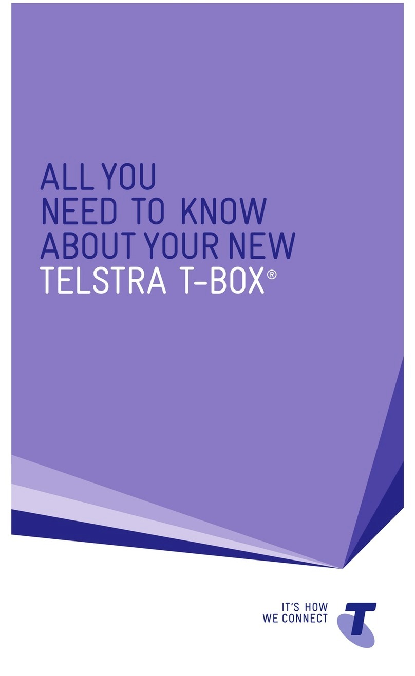 Telstra T-BOX Manual de usuario