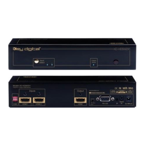 Key Digital KD-HDSW2X1 Manual de usuario