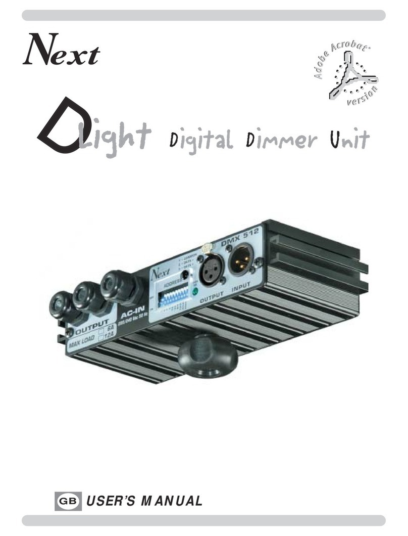 Next Dlight Manual de usuario Next Dlight Manual de usuario