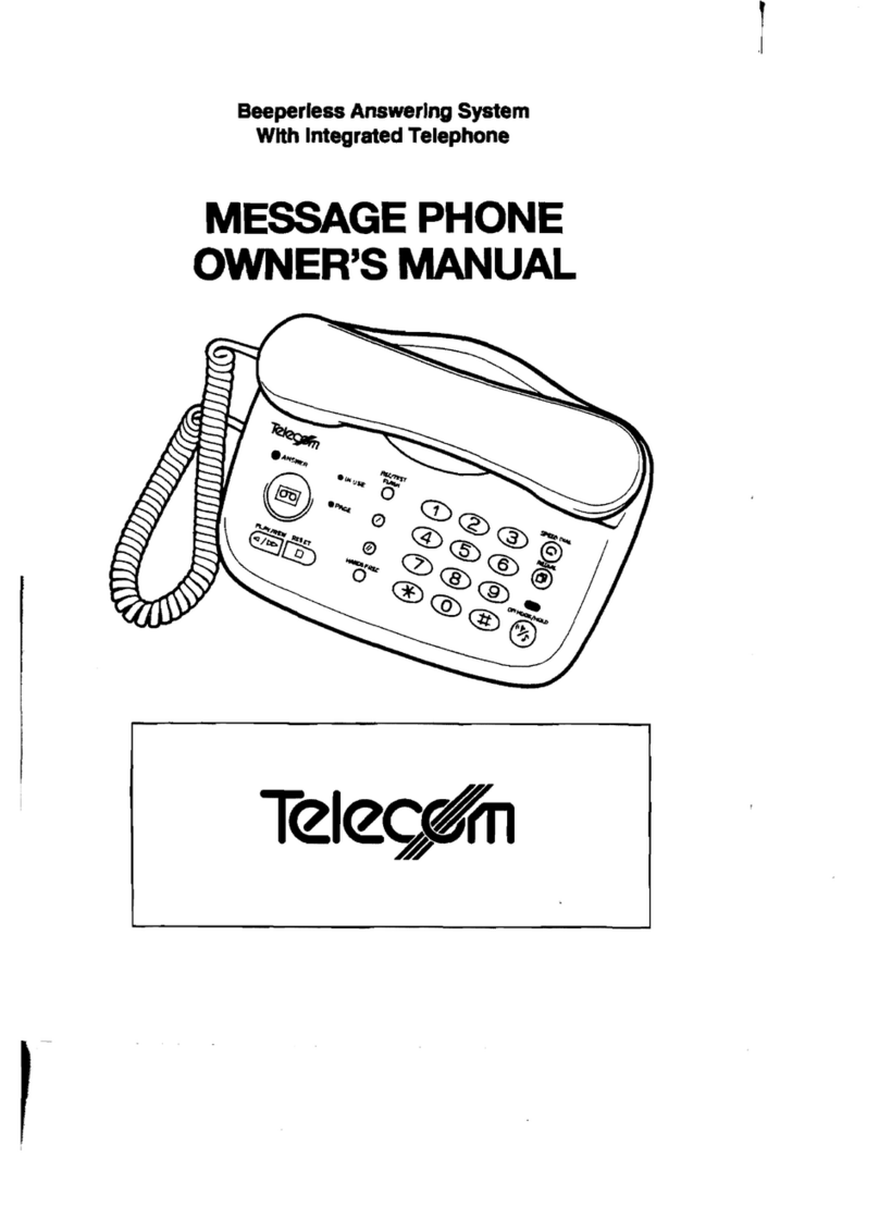 Telecom MESSAGE PHONE Manual de usuario