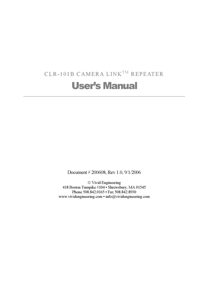 Vivid CAMERA LINK CLR-101B Manual de usuario