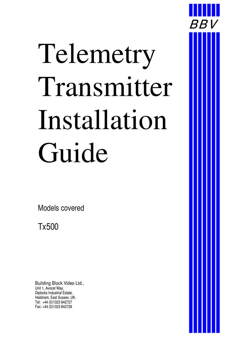 BBV Tx500 Manual de usuario
