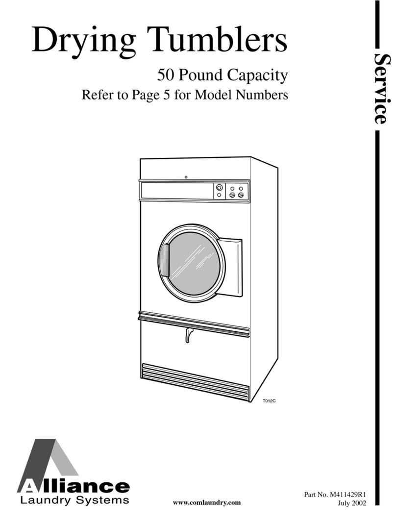 Alliance Laundry Systems DCB50EG Manual de usuario