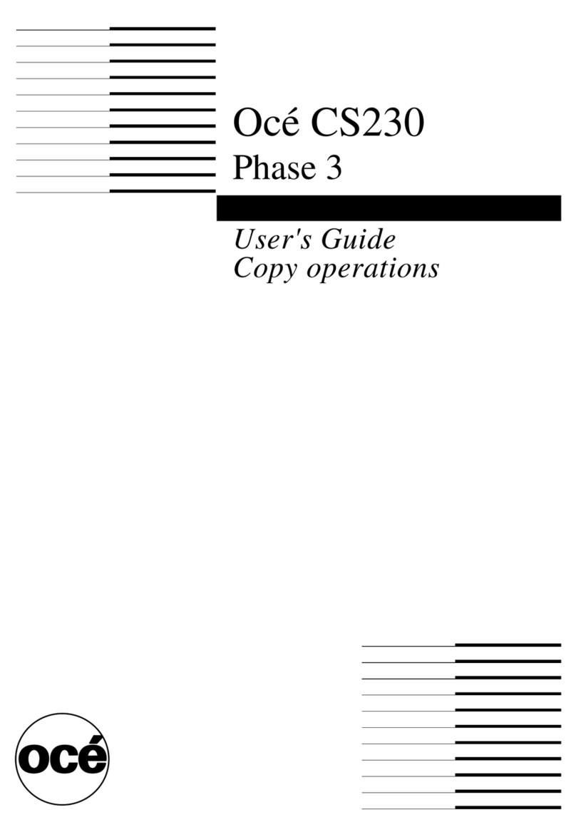 Oce CS230 Phase 3 Manual de usuario
