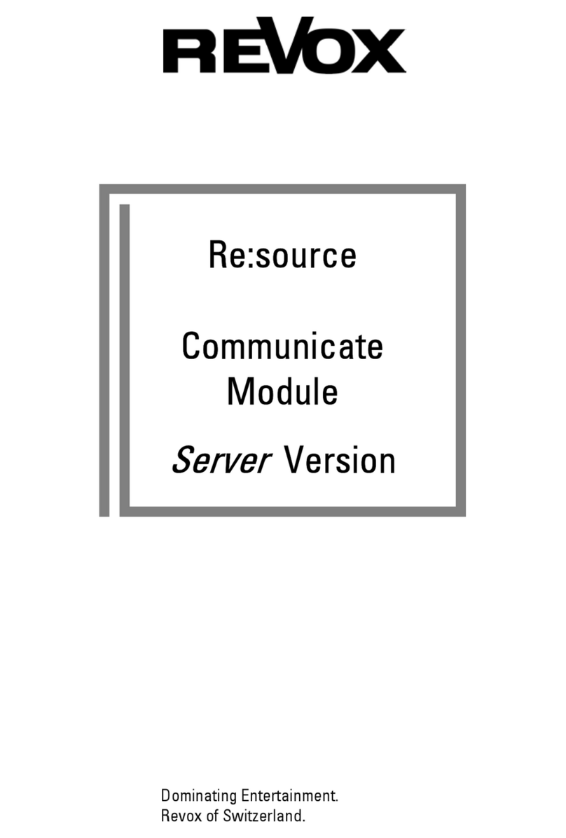 Revox Re:source Communicate Module Manual de usuario